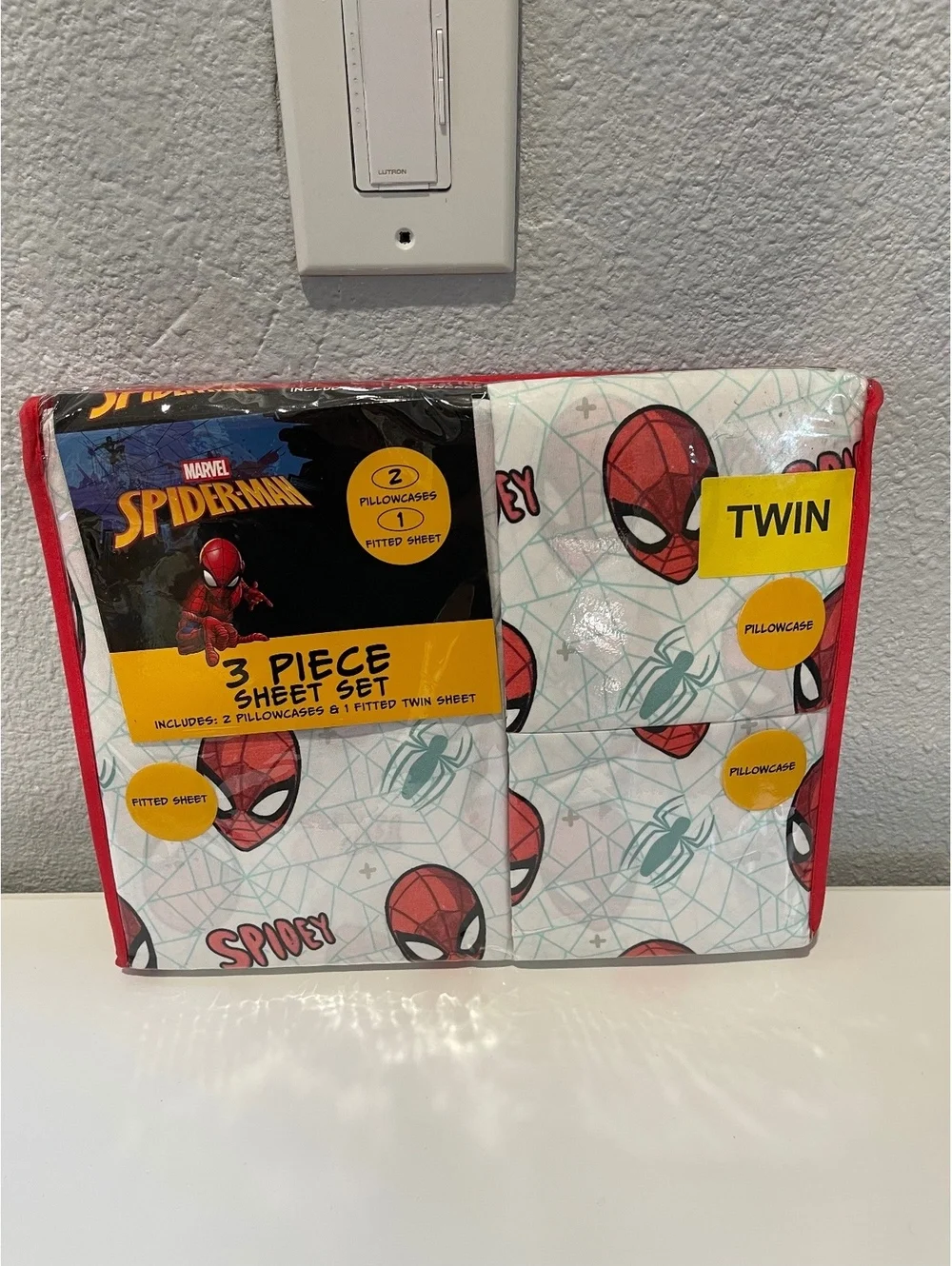 Marvel Spider-Man 3 Piece Twin Sheet Set with Pillowcases